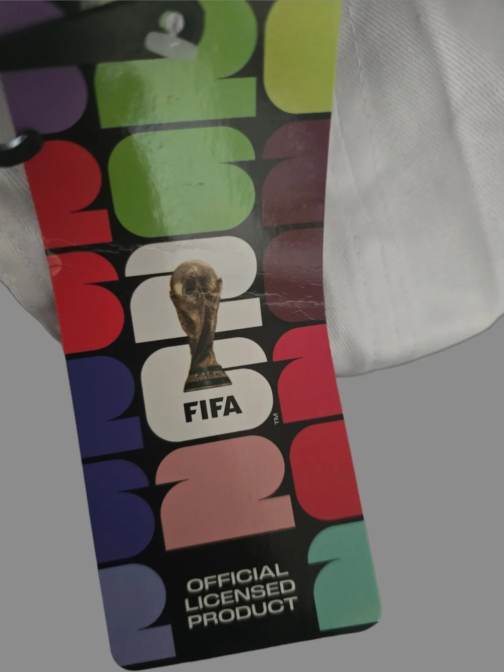 FIFA World Cup 2026 white adjustable baseball cap NWT